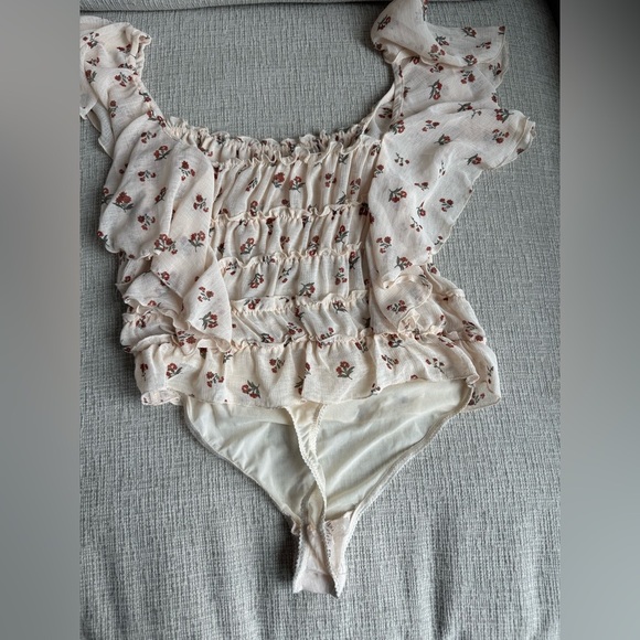 Free People Floral Bodysuit - Cream - Picture 3 of 4